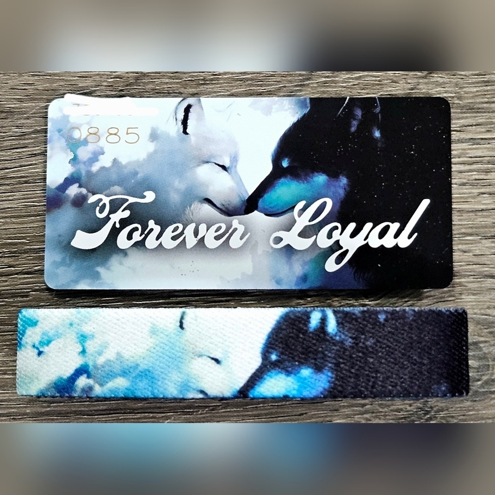 ZOX "FOREVER LOYAL" #885 WOLF INTERACTIVE NEW MEDIUM COLLECTIBLE WRISTBAND